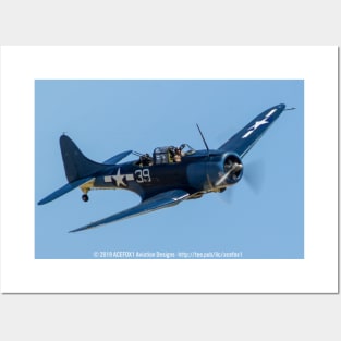 Douglas SBD-5 Dauntless Dive-Bomber Posters and Art